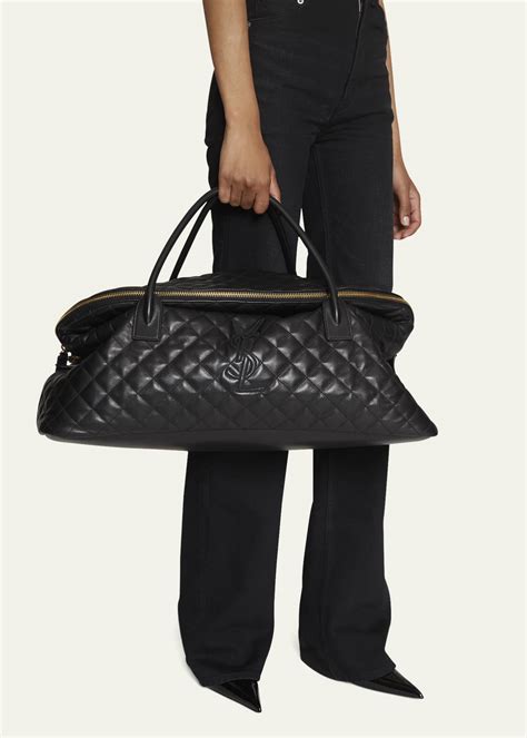 giant ysl|Saint Laurent Es Giant Travel Bag in Quilted Leather.